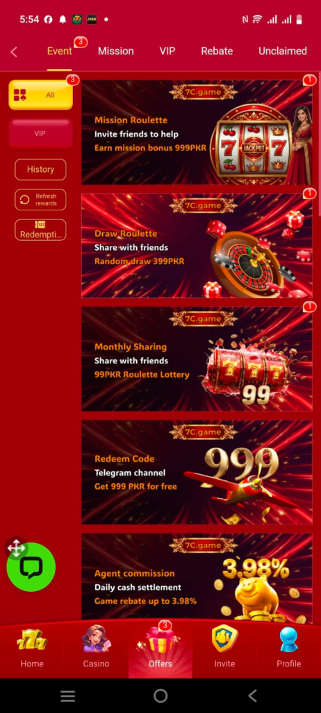 7C.Game APK Latest Version for Pakistani Players